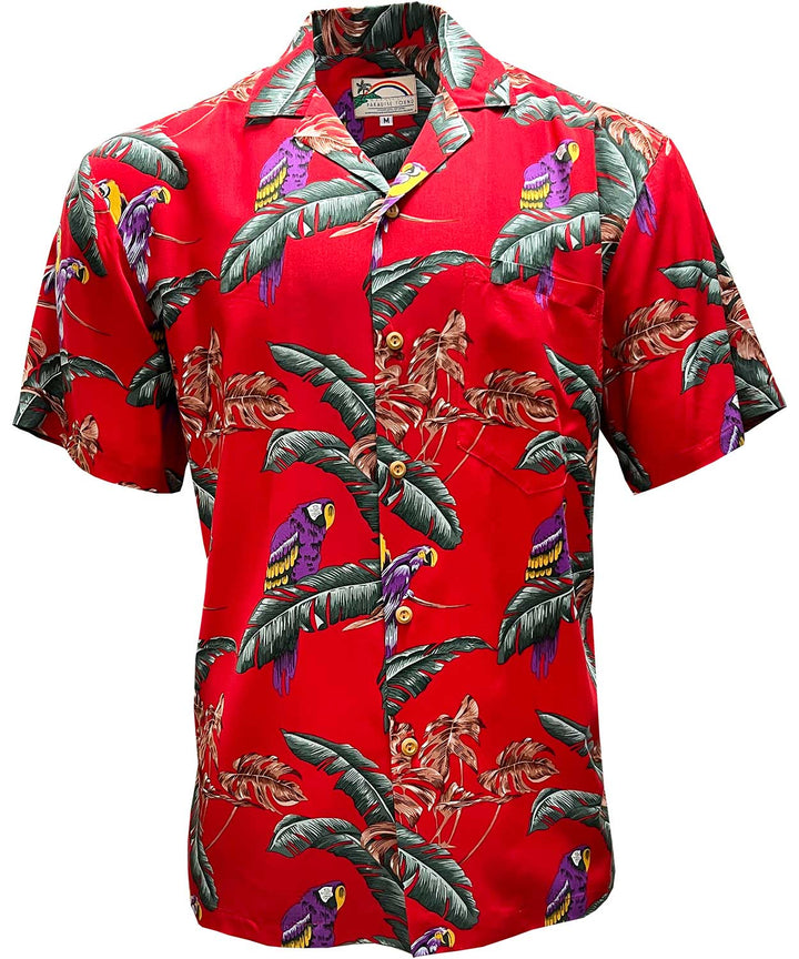 Jungle Bird Red (Magnum PI) Hawaiian Shirt