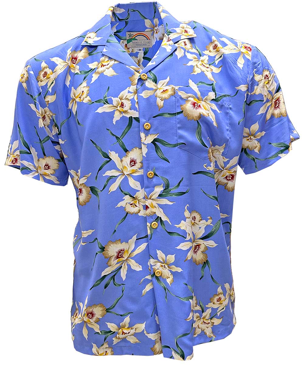 Star Orchid Periwinkle Hawaiian Shirt