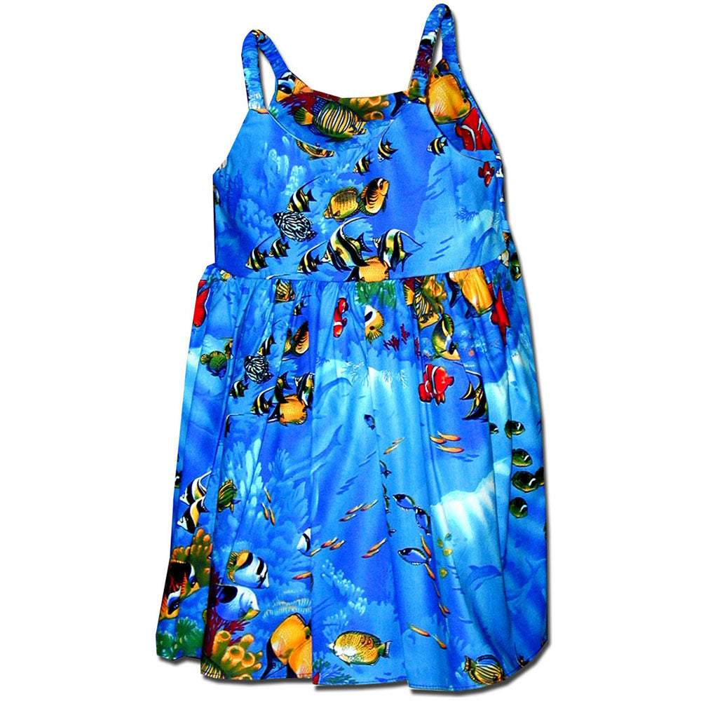 Fishy Time Blue Bungee Dress