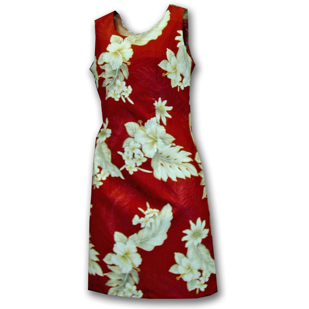 Floral Garden Red Short Tank Dress