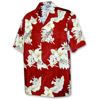 Floral Garden Red Hawaiian Shirt