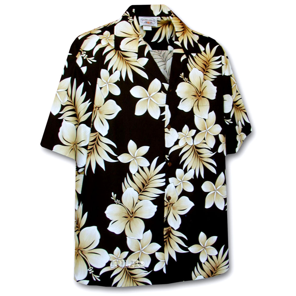 Tropic Fever Black Hawaiian Shirt