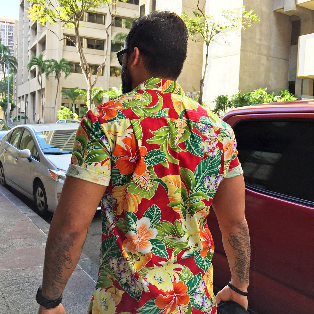 Vivacious Vibe Red Hawaiian Shirt