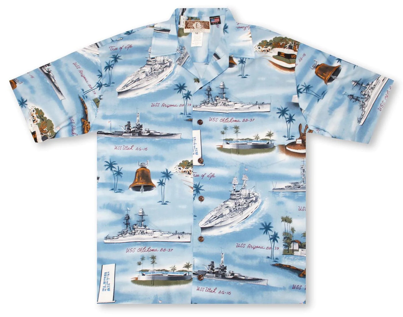 Remember Pearl Harbor Blue Hawaiian Shirt