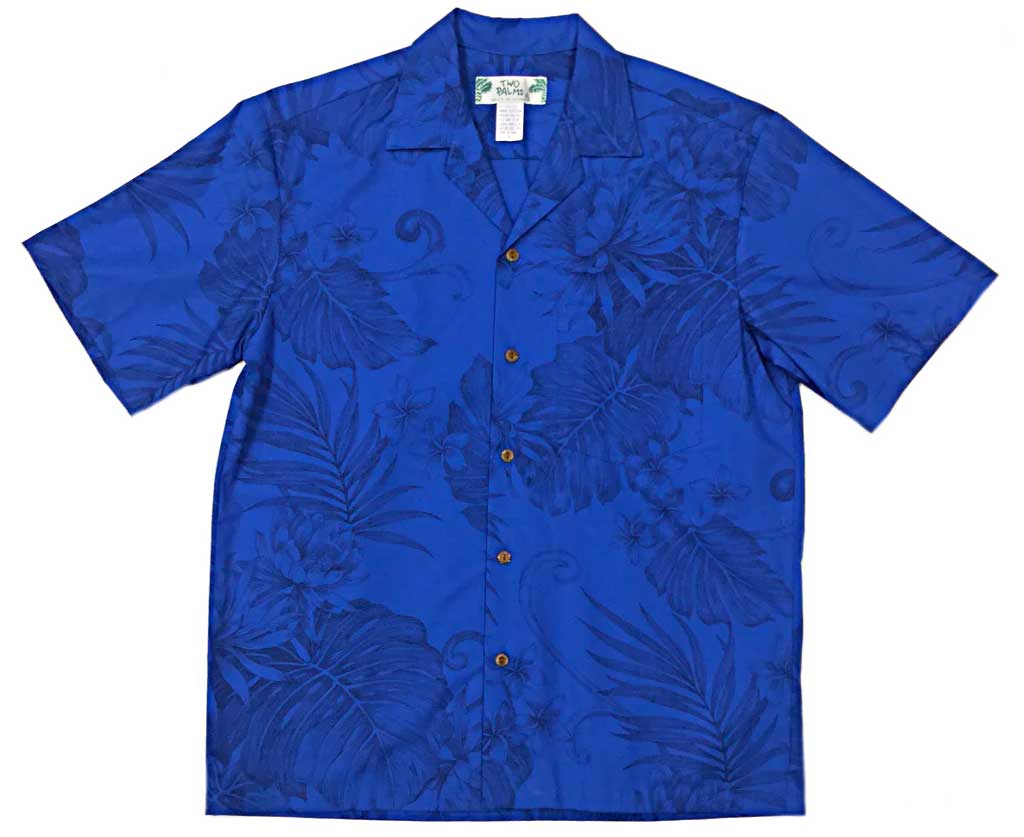 Monstera Ceres Blue Hawaiian Shirt