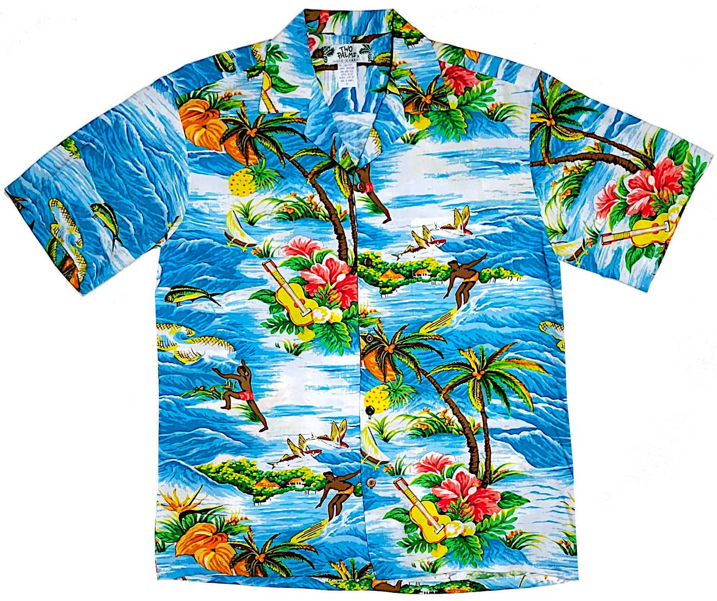 Ocean Aqua Hawaiian Shirt